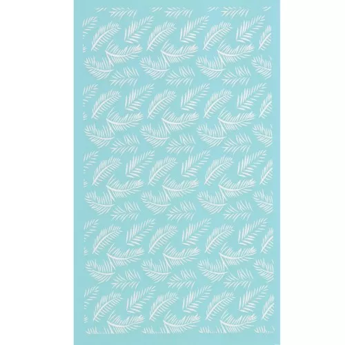 Silk Screen per pasta polimerica 80x140 mm - Disegno di foglie di palma x1