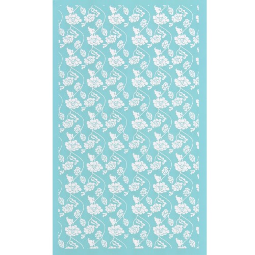 Silk Screen per pasta polimerica 80x140 mm - Fiori x1