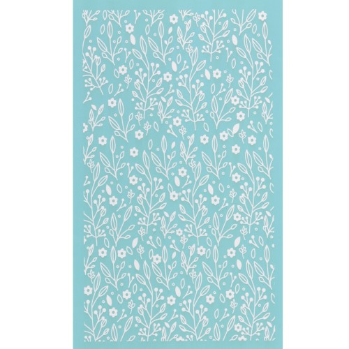 Silk Screen per pasta polimerica 80x140 mm - Disegno floreale 3 x1