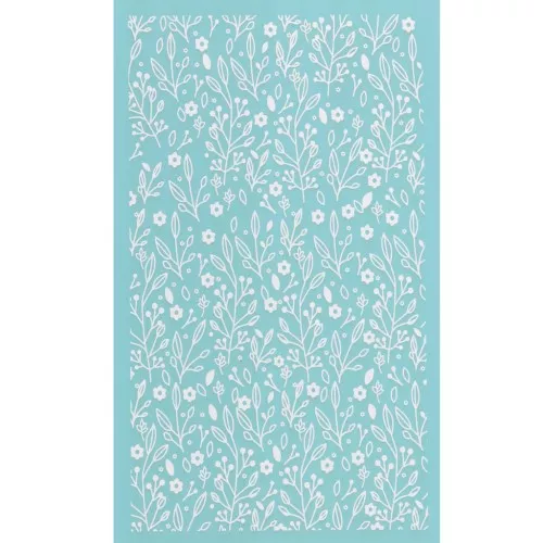 Silk Screen per pasta polimerica 80x140 mm - Disegno floreale 3 x1