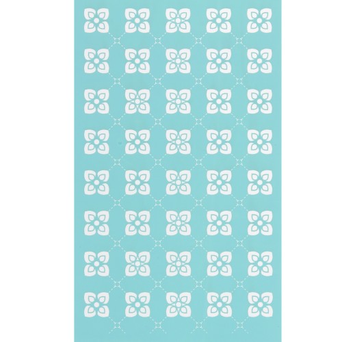 Silk Screen per pasta polimerica 80x140 mm - Disegno di piastrelle in cemento x1