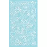 Silk Screen per pasta polimerica 80x140 mm - Foglie e fiori x1