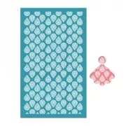 Silk Screen per pasta polimerica 80x140 mm - Modello a goccia x1