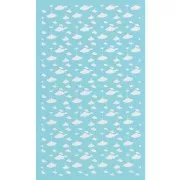 Silk Screen per pasta polimerica 80x140 mm - motivo a foglie di Ginkgo x1