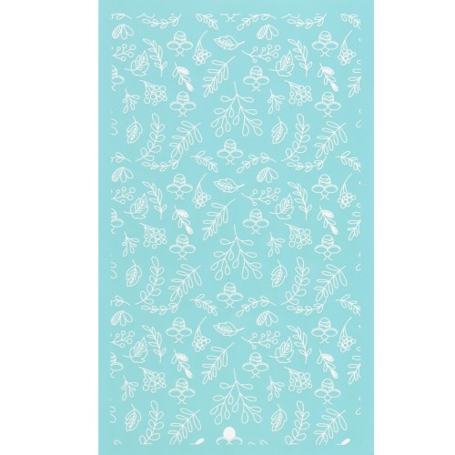 Silk Screen per pasta polimerica 80x140 mm - Api e fogliame x1