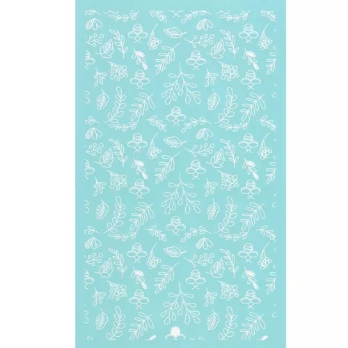 Silk Screen per pasta polimerica 80x140 mm - Api e fogliame x1