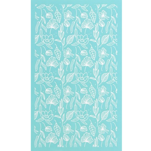 Silk Screen per pasta polimerica 80x140 mm - Motivo foliage x1