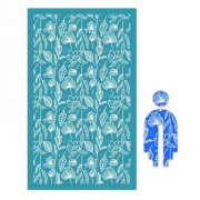 Silk Screen per pasta polimerica 80x140 mm - Motivo foliage x1