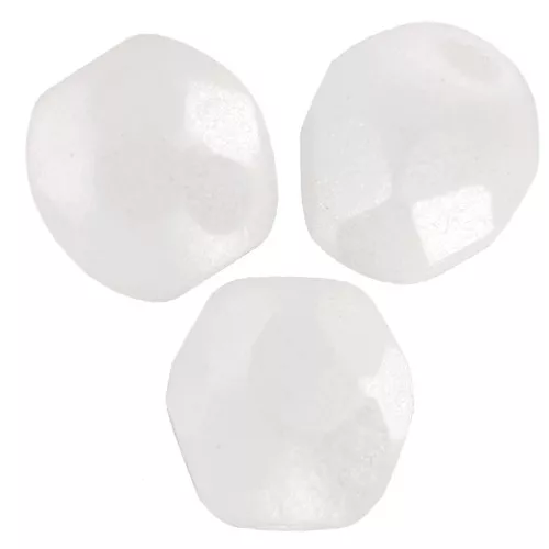 Sfaccettature 4 mm - Alabastro bianco pastello x50