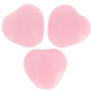 Perline cuore 6x6,5 mm - Rosa opaco x10g|raw }}