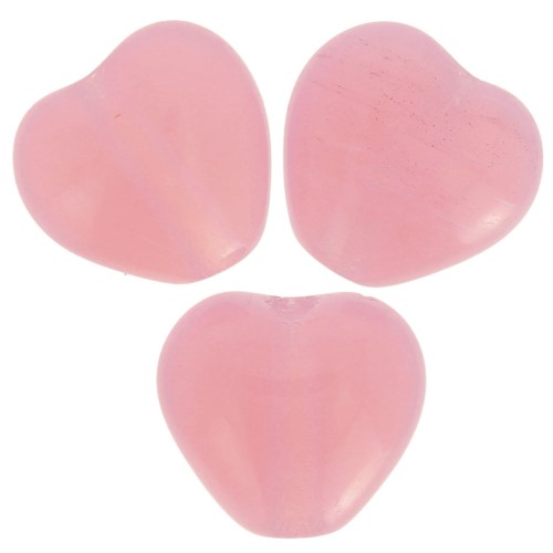 Perline cuore 6x6,5 mm - Milky Pink x10g