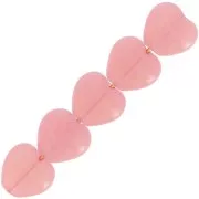 Perline cuore 6x6,5 mm - Milky Pink x10g
