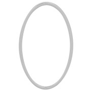 Anello ovale di tessitura e montaggio 26x16 mm - Argento x1|raw }}