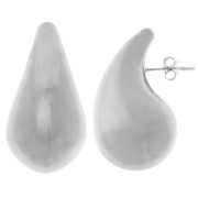 Orecchini a goccia bombati 39x21 mm - Acciaio inossidabile 304 x2|raw }}