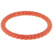 Bracciale a collana ritorta in resina opaca con filo d'oro 64 mm - Terracotta x1|raw }}