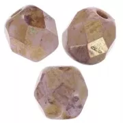 Sfaccettature 4 mm Gesso Bianco Lila Oro Lustro x50