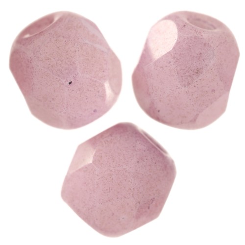 Sfaccettature 4 mm bianco gesso Lila Luster x50