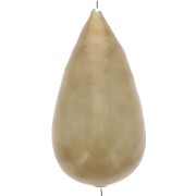 Perlina di cartapesta a forma di pera, effetto metallico 30x16 mm - Golden x1