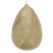 Perlina di cartapesta a forma di pera, effetto metallico 33x22 mm - Golden x1|raw }}