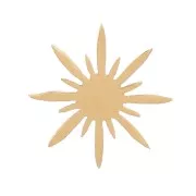 Elementi stella del nord da 5 mm da incollare acciaio inossidabile 316L dorato x4