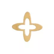 Elementi trasversali incassati per l'incollaggio 5 mm acciaio inox 316L dorato x4