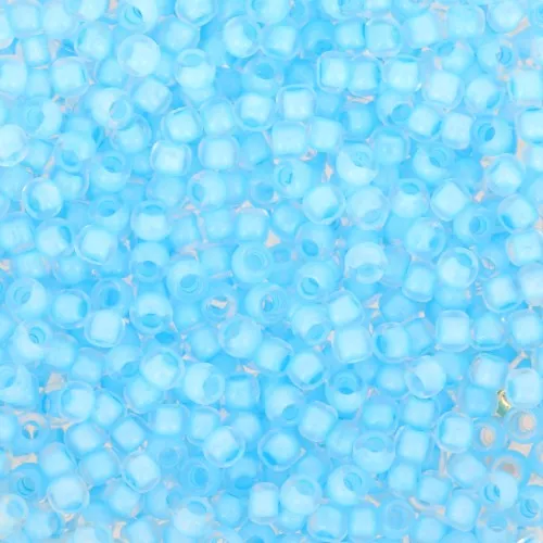 Rocaille Toho 11/0 TO11R976 - Crystal Neon Ice Blue Lined x8g