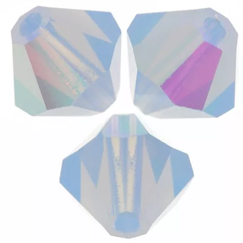 Biconi Preciosa 5 mm - MC Bead Rondell - Light Sapphire Opal AB x12