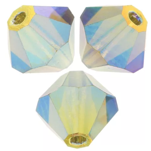 Biconi Preciosa 5 mm - MC Bead Rondell - Olivine AB 2X x12