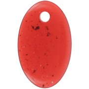 Pendente ovale in acrilico trasparente 32,5x20 mm - Mattone di granito x1|raw }}