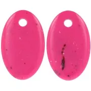 Pendente ovale in acrilico opaco 32,5x20 mm - Fucsia screziato x1