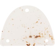 Pendente mezzaluna in acrilico 30x39,5 mm - Bianco sporco screziato x1|raw }}