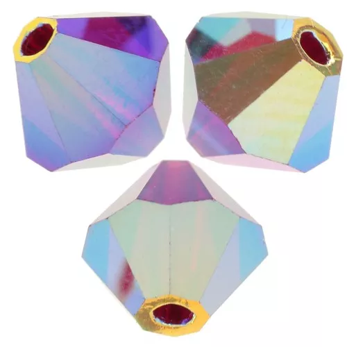Biconi Preciosa 5 mm - MC Bead Rondell - Siam AB 2X x12