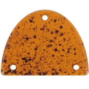 Pendente mezzaluna in acrilico 30x39,5 mm - Ambra screziata x1|raw }}