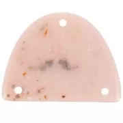 Pendente mezzaluna in acrilico 30x39,5 mm - Granito nudo x1