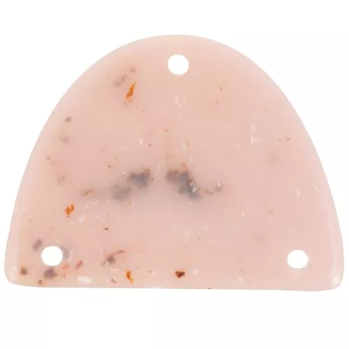 Pendente mezzaluna in acrilico 30x39,5 mm - Granito nudo x1