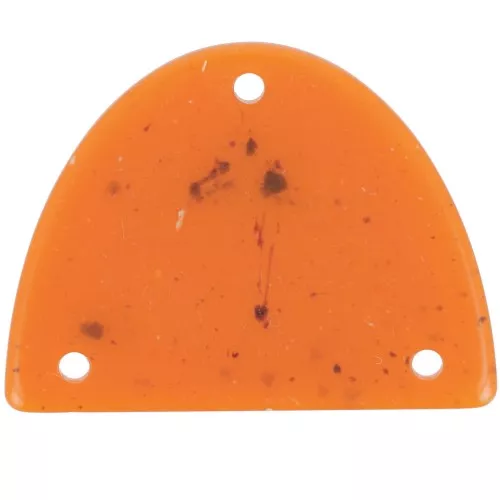 Pendente mezzaluna in acrilico 30x39,5 mm - Granito arancione x1