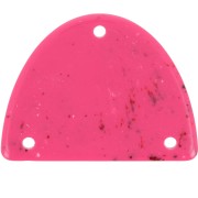 Pendente mezzaluna in acrilico 30x39,5 mm - Fucsia maculato x1