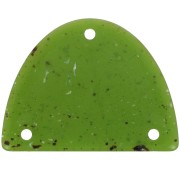 Pendente mezzaluna in acrilico 30x39,5 mm - Granito d'oliva x1