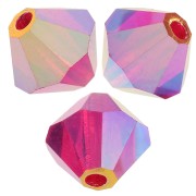 Biconi Preciosa 5 mm - MC Bead Rondell - Light Siam AB 2X x12