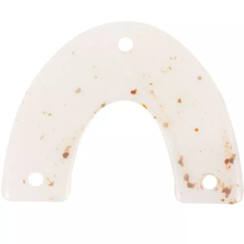 Distanziatore a ponte in acrilico 30x39,5 mm Bianco sporco screziato x1