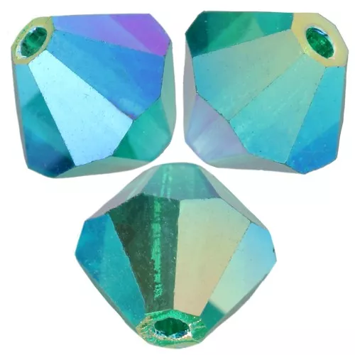Biconi Preciosa 5 mm - MC Bead Rondell - Emerald AB 2X x12