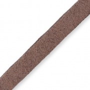 Laccetto pelle Scamosciata mm. 6x1.3 Marrone chiaro x m. 2|raw }}