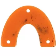 Distanziatore per ponti in acrilico 30x39,5 mm - Arancione marmorizzato x1