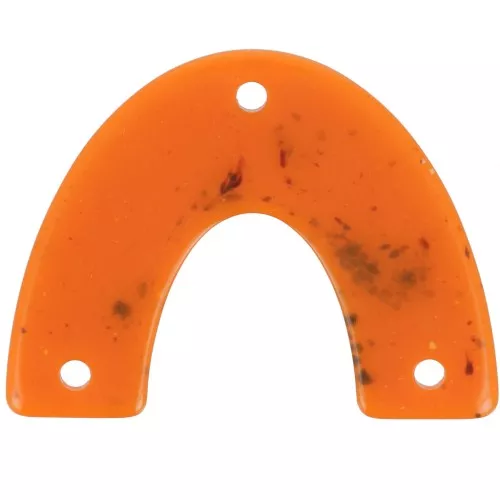 Distanziatore per ponti in acrilico 30x39,5 mm - Arancione marmorizzato x1
