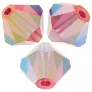 Biconi Preciosa 5 mm - MC Bead Rondell - Indian Pink AB 2X x12