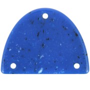 Pendente mezzaluna in acrilico 30x39,5 mm - Granito blu scuro x1