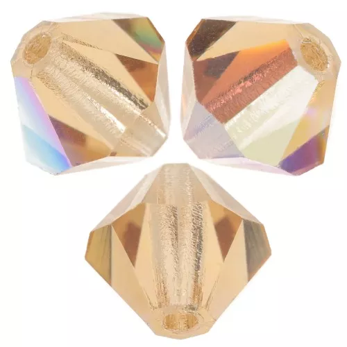Biconi Preciosa 5 mm - MC Bead Rondell - Light Colorado Topaz Glitter x12
