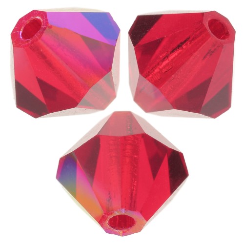 Biconi Preciosa 5 mm - MC Bead Rondell - Light Siam Glitter x12