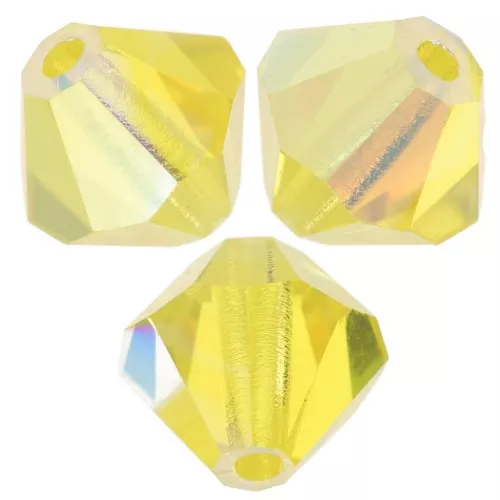 Biconi Preciosa 5 mm - MC Bead Rondell - Citrine Glitter x12