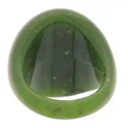 Anello in acrilico opaco - Misura 54 - Granito d'oliva x1